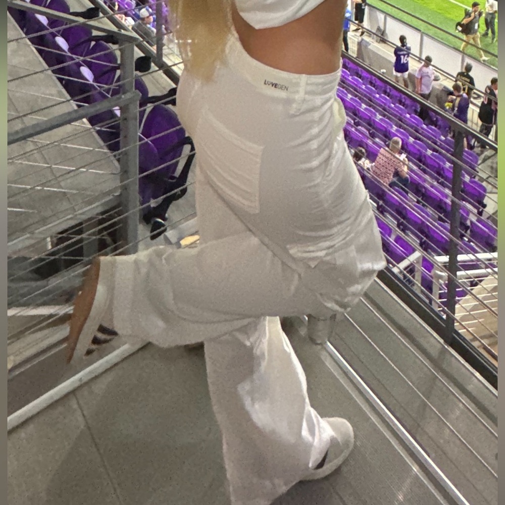 Love Gen White Cargo Pants